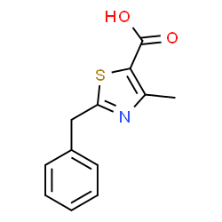 ChemSpider 2D Image | 2-Benzyl-4-methyl-1,3-thiazole-5-carboxylic acid | C12H11NO2S