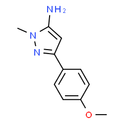 ChemSpider 2D Image | 3-(4-Methoxyphenyl)-1-methyl-1H-pyrazol-5-amine | C11H13N3O