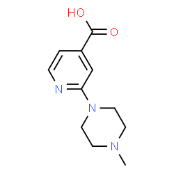 ChemSpider 2D Image | 2-(4-Methyl-1-piperazinyl)isonicotinic acid | C11H15N3O2