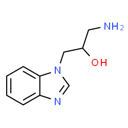 ChemSpider 2D Image | 1-amino-3-(1,3-benzodiazol-1-yl)propan-2-ol | C10H13N3O