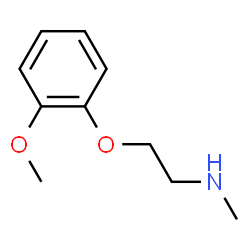 ChemSpider 2D Image | 2-(2-Methoxyphenoxy)-N-methylethanamine | C10H15NO2