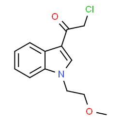 ChemSpider 2D Image | 2-chloro-1-[1-(2-methoxyethyl)indol-3-yl]ethanone | C13H14ClNO2