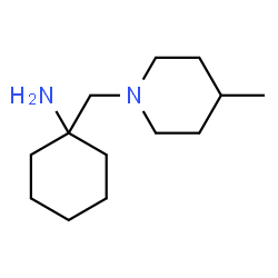 ChemSpider 2D Image | 1-[(4-Methyl-1-piperidinyl)methyl]cyclohexanamine | C13H26N2