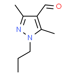 ChemSpider 2D Image | 3,5-Dimethyl-1-propyl-1H-pyrazole-4-carbaldehyde | C9H14N2O