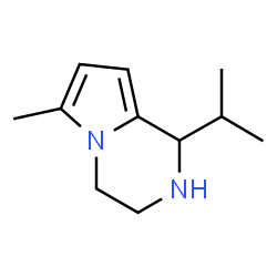 ChemSpider 2D Image | 1-isopropyl-6-methyl-1H,2H,3H,4H-pyrrolo[1,2-a]pyrazine | C11H18N2