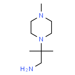 ChemSpider 2D Image | 2-Methyl-2-(4-methyl-piperazin-1-yl)-propylamine | C9H21N3