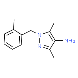 ChemSpider 2D Image | Pyrazol-4-amine, 3,5-dimethyl-1-(2-methylbenzyl)- | C13H17N3