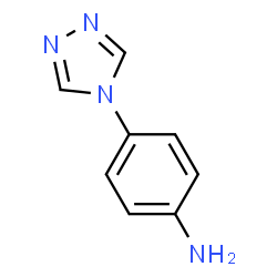 ChemSpider 2D Image | 4-(1,2,4-triazol-4-yl)aniline | C8H8N4