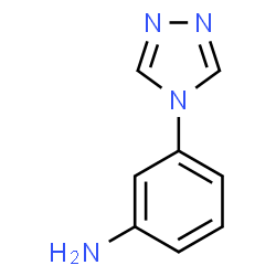 ChemSpider 2D Image | 3-(1,2,4-triazol-4-yl)aniline | C8H8N4