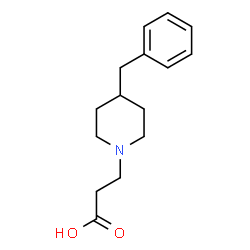 ChemSpider 2D Image | 3-(4-Benzyl-1-piperidinyl)propanoic acid | C15H21NO2