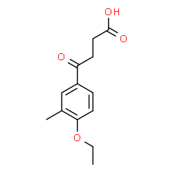 ChemSpider 2D Image | 4-(4-Ethoxy-3-methylphenyl)-4-oxobutanoic acid | C13H16O4