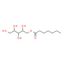 ChemSpider 2D Image | 1-O-Heptanoylpentitol | C12H24O6
