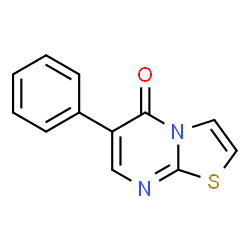 ChemSpider 2D Image | 6-Phenyl-thiazolo[3,2-a]pyrimidin-5-one | C12H8N2OS