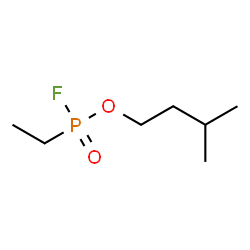ChemSpider 2D Image | 3-Methylbutyl ethylphosphonofluoridate | C7H16FO2P