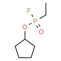 ChemSpider 2D Image | Cyclopentyl ethylphosphonofluoridate | C7H14FO2P
