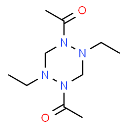 ChemSpider 2D Image | 1,4-Diacetyl-2,5-diethyl-1,2,4,5-tetraazinane | C10H20N4O2