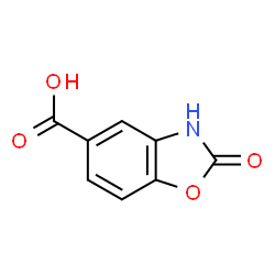ChemSpider 2D Image | 2-oxo-3H-1,3-benzoxazole-5-carboxylic acid | C8H5NO4