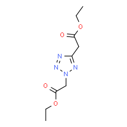 ChemSpider 2D Image | Diethyl 2,2'-(2H-tetrazole-2,5-diyl)diacetate | C9H14N4O4