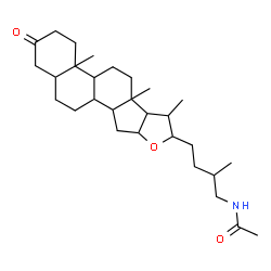 ChemSpider 2D Image | N-(3-Oxofurostan-26-yl)acetamide | C29H47NO3