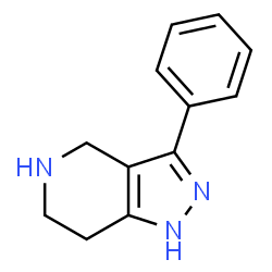 ChemSpider 2D Image | 3-phenyl-1H,4H,5H,6H,7H-pyrazolo[4,3-c]pyridine | C12H13N3