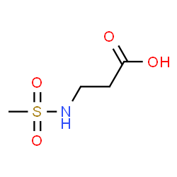 ChemSpider 2D Image | N-(Methylsulfonyl)-beta-alanine | C4H9NO4S