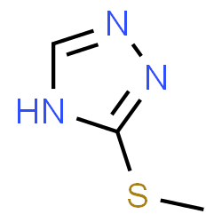 ChemSpider 2D Image | 3-(Methylsulfanyl)-1H-1,2,4-triazole | C3H5N3S