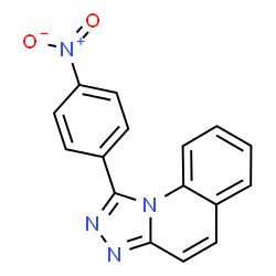 ChemSpider 2D Image | 1-(4-Nitrophenyl)[1,2,4]triazolo[4,3-a]quinoline | C16H10N4O2