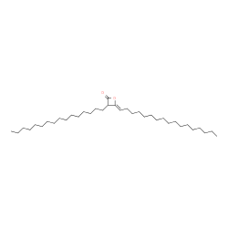 ChemSpider 2D Image | 4-heptadecylidene-3-hexadecyloxetan-2-one | C36H68O2