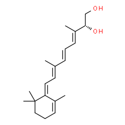 ChemSpider 2D Image | (14R)-14-Hydroxy-4,14-retro-retinol | C20H30O2