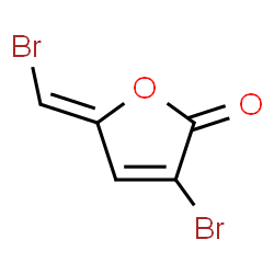 ChemSpider 2D Image | (5Z)-3-Bromo-5-(bromomethylene)-2(5H)-furanone | C5H2Br2O2