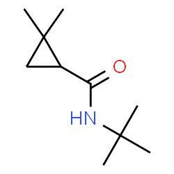 ChemSpider 2D Image | 2,2-Dimethyl-N-(2-methyl-2-propanyl)cyclopropanecarboxamide | C10H19NO