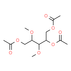 ChemSpider 2D Image | 1,2,5-Tri-O-acetyl-3,4-di-O-methylpentitol | C13H22O8