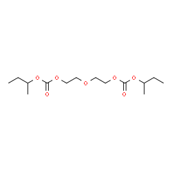 ChemSpider 2D Image | Di-sec-butyl oxydi-2,1-ethanediyl biscarbonate | C14H26O7