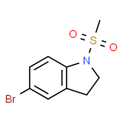 ChemSpider 2D Image | 5-Bromo-1-(methylsulfonyl)indoline | C9H10BrNO2S