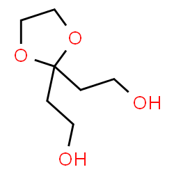 ChemSpider 2D Image | 2,2'-(1,3-Dioxolane-2,2-diyl)diethanol | C7H14O4