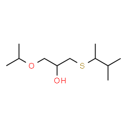 ChemSpider 2D Image | 1-Isopropoxy-3-[(3-methyl-2-butanyl)sulfanyl]-2-propanol | C11H24O2S