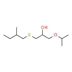 ChemSpider 2D Image | 1-Isopropoxy-3-[(2-methylbutyl)sulfanyl]-2-propanol | C11H24O2S