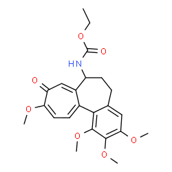 ChemSpider 2D Image | Ethyl (1,2,3,10-tetramethoxy-9-oxo-5,6,7,9-tetrahydrobenzo[a]heptalen-7-yl)carbamate | C23H27NO7