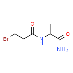 ChemSpider 2D Image | N~2~-(3-Bromopropanoyl)alaninamide | C6H11BrN2O2