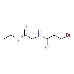 ChemSpider 2D Image | 3-Bromo-N-[2-(ethylamino)-2-oxoethyl]propanamide | C7H13BrN2O2