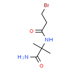 ChemSpider 2D Image | N~2~-(3-Bromopropanoyl)-2-methylalaninamide | C7H13BrN2O2