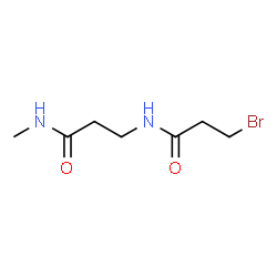ChemSpider 2D Image | N~3~-(3-Bromopropanoyl)-N-methyl-beta-alaninamide | C7H13BrN2O2