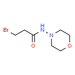 ChemSpider 2D Image | 3-Bromo-N-(4-morpholinyl)propanamide | C7H13BrN2O2