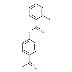 ChemSpider 2D Image | 4-Acetylphenyl 2-methylbenzoate | C16H14O3