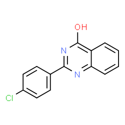 ChemSpider 2D Image | 2-(4-chlorophenyl)quinazolin-4-ol | C14H9ClN2O