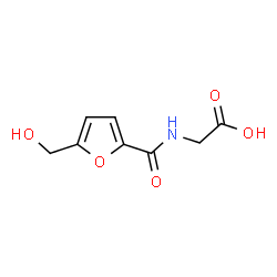 ChemSpider 2D Image | 5-(Hydroxymethyl-2-furoyl)glycine | C8H9NO5