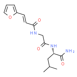 ChemSpider 2D Image | N-[(2E)-3-(2-Furyl)-2-propenoyl]glycyl-L-leucinamide | C15H21N3O4