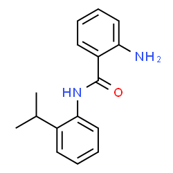ChemSpider 2D Image | 2-Amino-N-(2-isopropylphenyl)benzamide | C16H18N2O