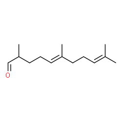 ChemSpider 2D Image | 2,6,10-Trimethylundeca-5,9-dienal | C14H24O