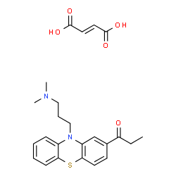 ChemSpider 2D Image | 1-{10-[3-(Dimethylamino)propyl]-10H-phenothiazin-2-yl}-1-propanone (2E)-2-butenedioate (1:1) | C24H28N2O5S